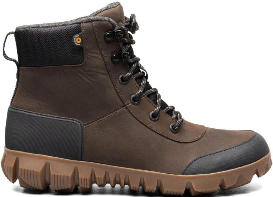 Stock image of Bogs Men's Arcata Urban Leather Mid Snow Boots