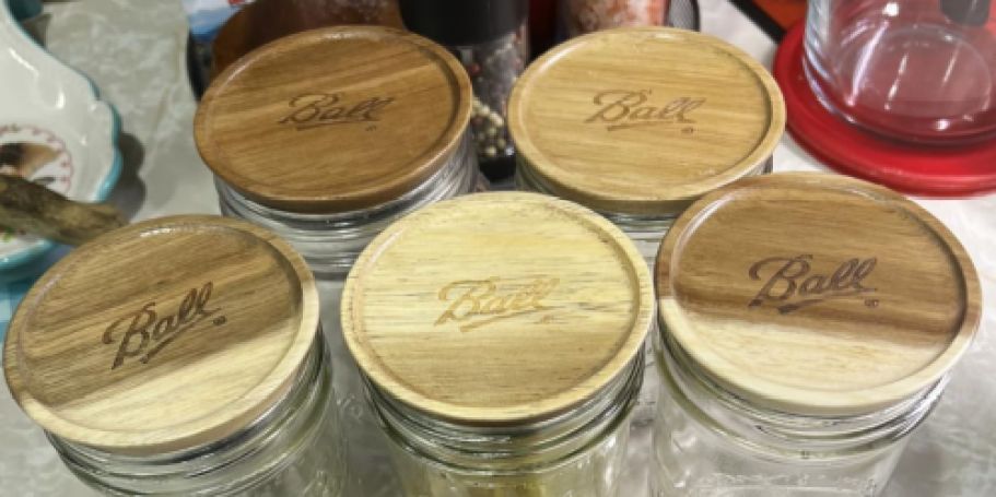 Ball Jar Wooden Lids 5-Pack Only $5.40 on Amazon