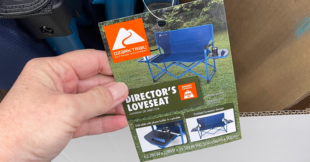This Walmart Double Camp Chair Holds 500 lbs AND Has Tables (Fun for Camping!)