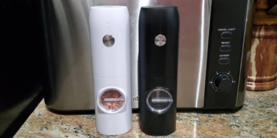 Rechargeable Electric Salt & Pepper Grinder Set Just $11.99 on Amazon (Reg. $30)