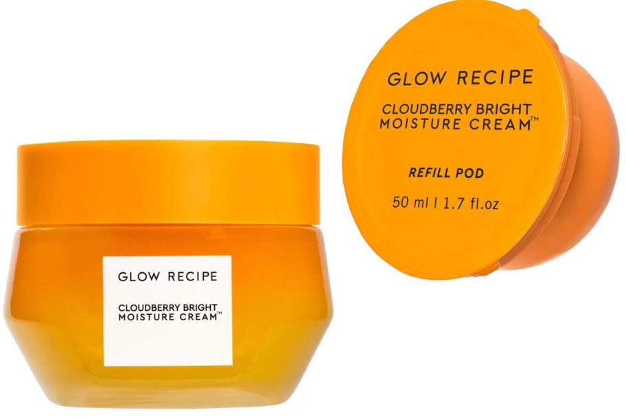Stock images of glow recipe moisturizer and refill pod