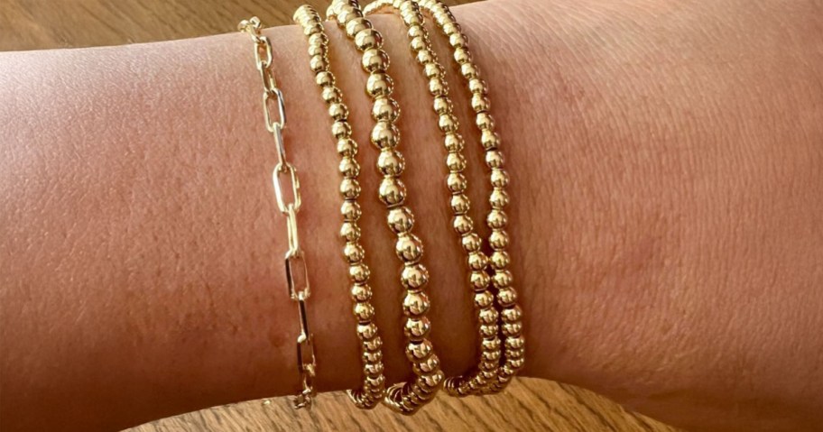 Gold Bracelet Stack