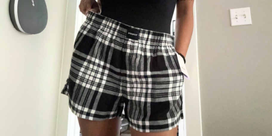 Women’s Flannel Joyspun Boxers Just $8.98 at Walmart
