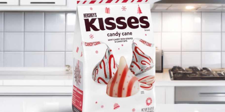 Hershey’s Kisses Candy Cane 31.67oz Bag Only $8.90 on Amazon (Reg. $17)