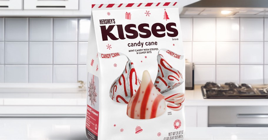 HUGE 5-Pound Bag of Hershey’s Kisses Candy Cane Only $24.99 Shipped (Reg. $40)