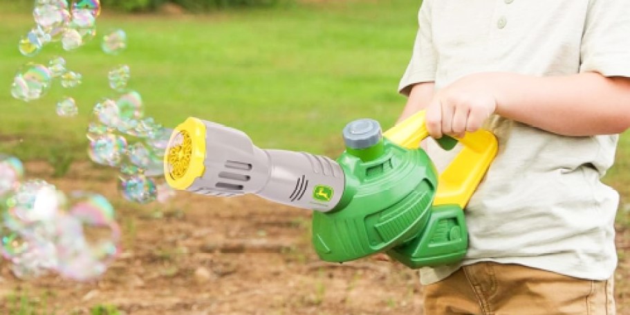 John Deere Bubble Leaf Blower Just $13 on Amazon (Reg. $25)