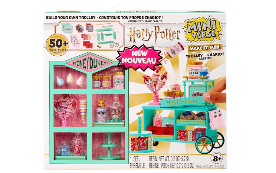 stock photo of MGA's Miniverse Harry Potter Make It Mini Honeydukes Trolley