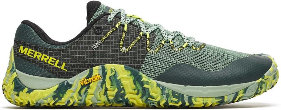 mens green trail sneaker