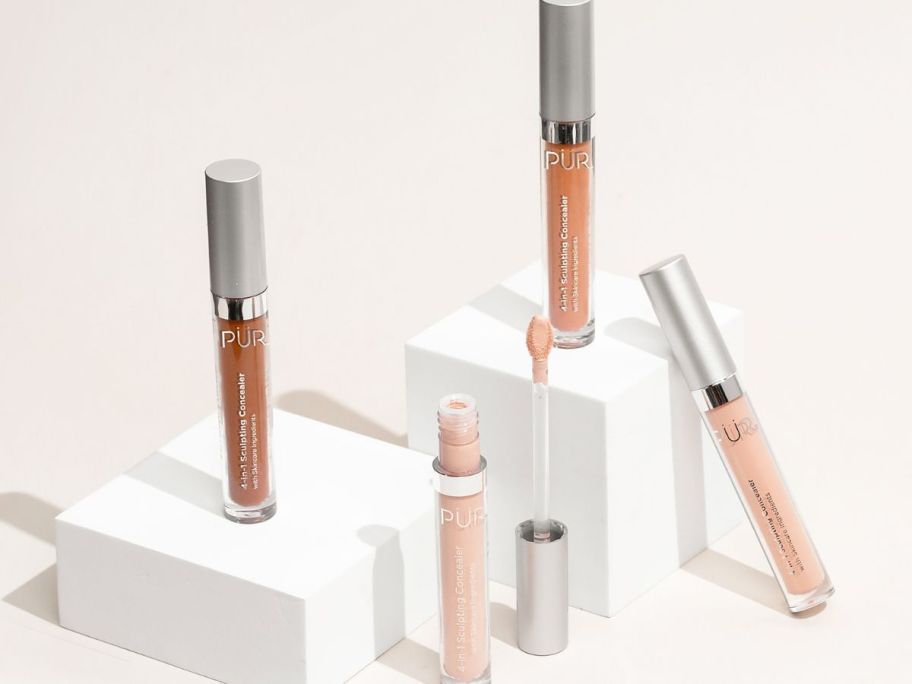 Four concealers in different shades