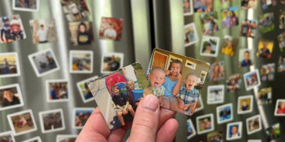 Holiday Party Hack: Make 25¢ Photo Magnets For Guests To Take Home!