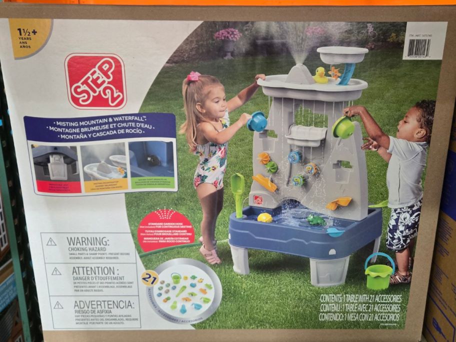 Box for a Step2 Misting Mountain & Waterfall outdoor toy