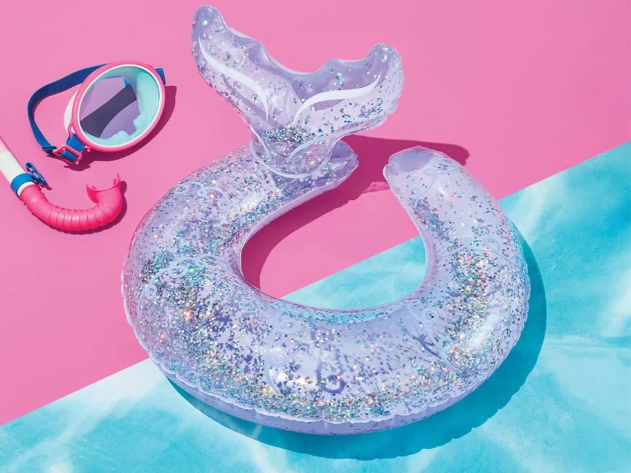 Sun Squad Split Ring-Mermaid Glitter Novelty Float