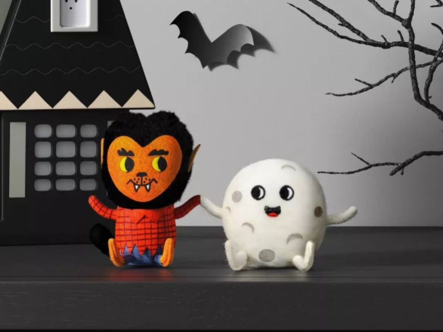 Hyde and EEK! Boutique Felt Duo of a Werewolf & Full Moon