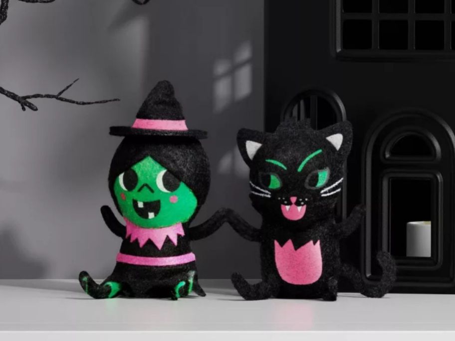 Hyde and EEK! Boutique Felt Duo of a Witch & Black Cat