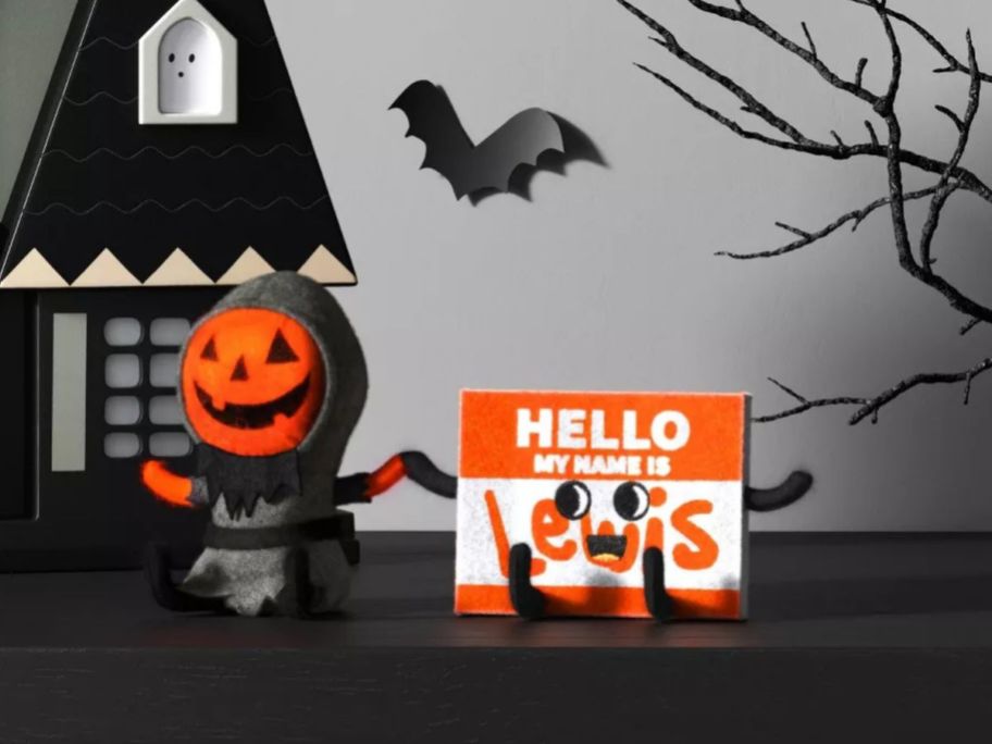 Hyde and EEK! Boutique Felt Duo of Lewis & Hello My Name is Lewis Name Tag