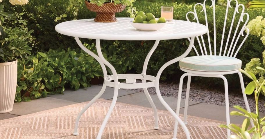 A Threshold with Studio McGee Metal Patio table