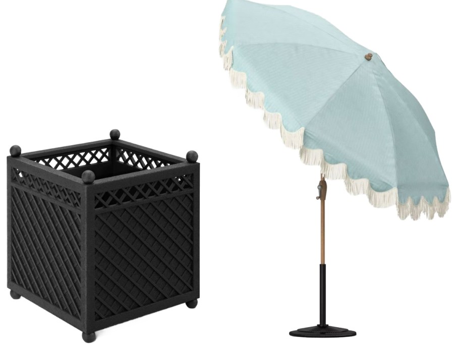 Stock images of Threshold Planter and Umbrella