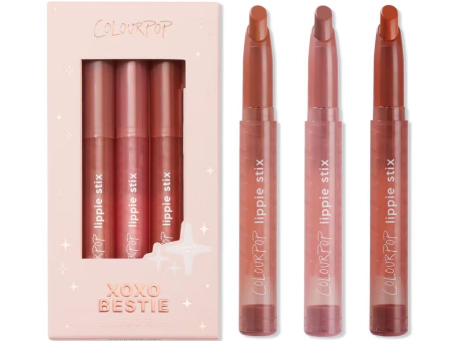 Stock image of a ColourPop XOXO Bestie Lippie Stix Trio