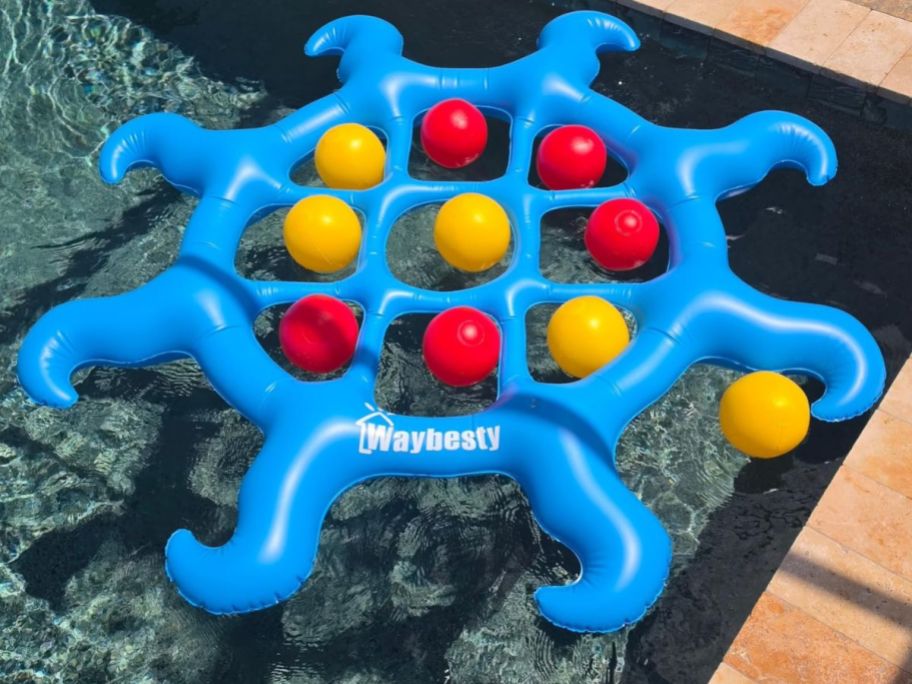 Waybesty Inflatable Pool Toys Game Set in pool