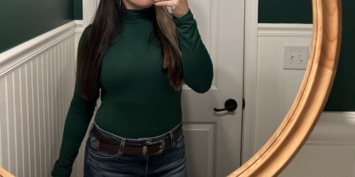 Get 50% Off This Long Sleeve Bodysuit on Amazon (Colors from $4.99!)