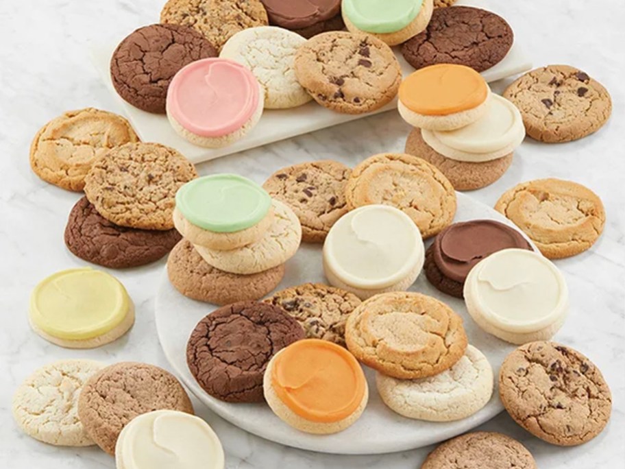 variety of cookies on table