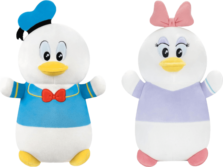 daisy and donald duck plushes