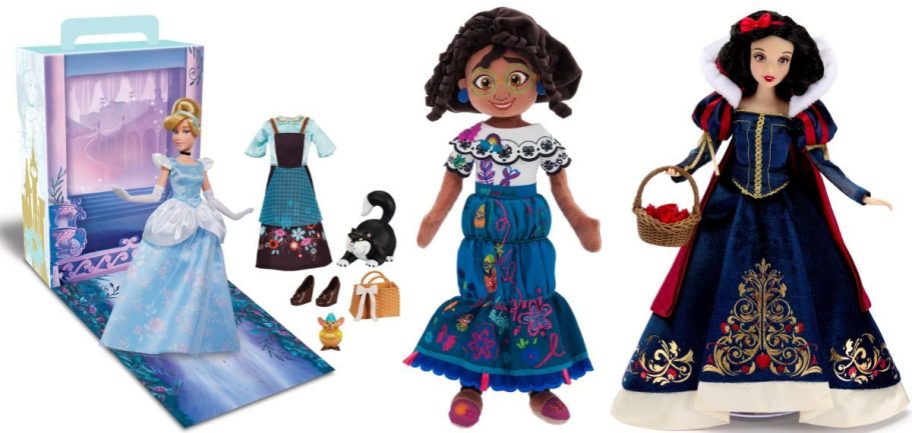 three different disney toys