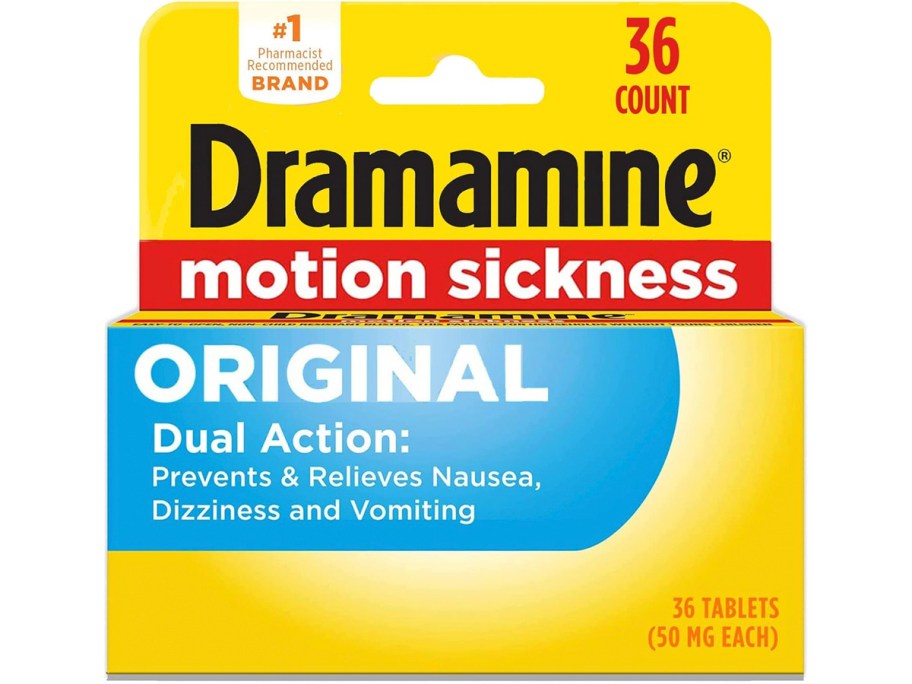 dramamine original motion sickness box 