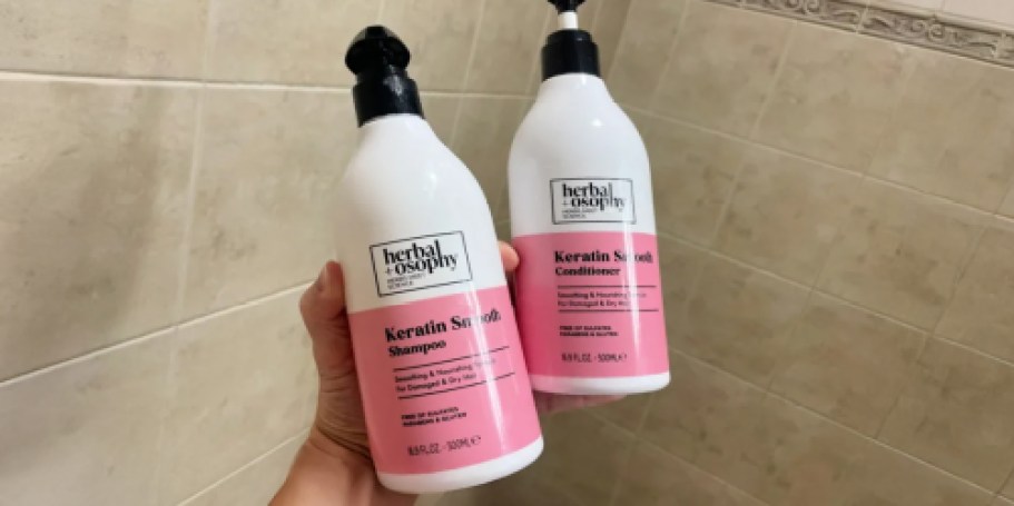 50% Off Herbalosophy Keratin Shampoo & Conditioner Set on Amazon