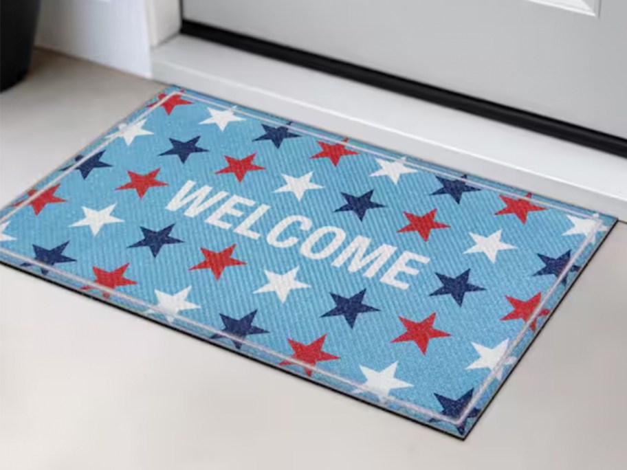 patriotic welcome doormat
