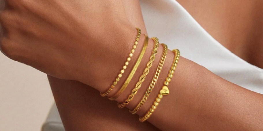 Trendy Initial Bracelet Stack Only $5.94 on Amazon