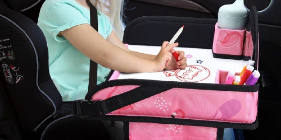 Get 50% Off Kids Travel Trays on Amazon | Has Dry-Erase Drawing Surface!