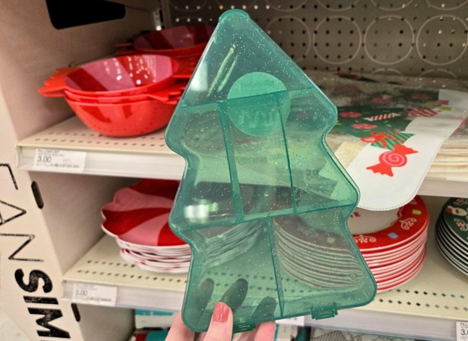 kids snackle box in green