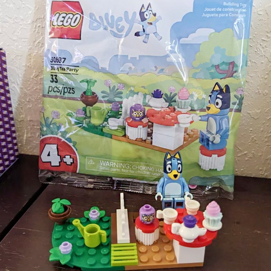 bluey lego set with bag