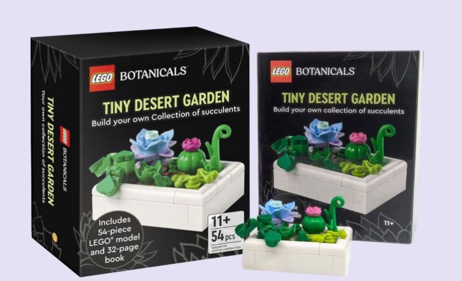 lego desert garden micro set with book and build set assembled