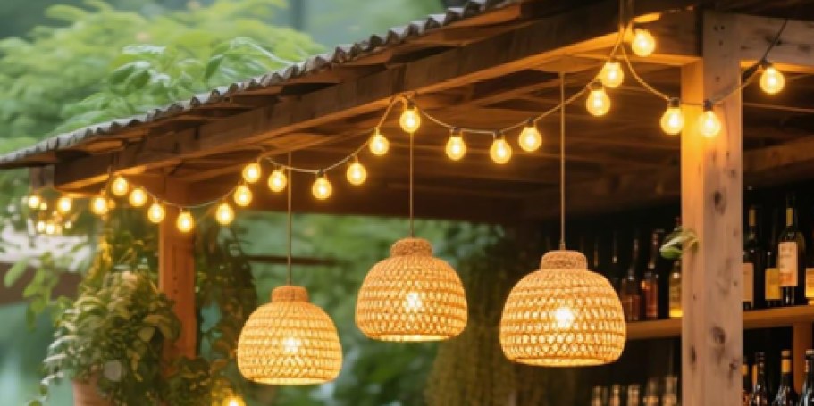 50-Foot Outdoor String Lights Only $17.99 Shipped on Amazon (Regularly $36)