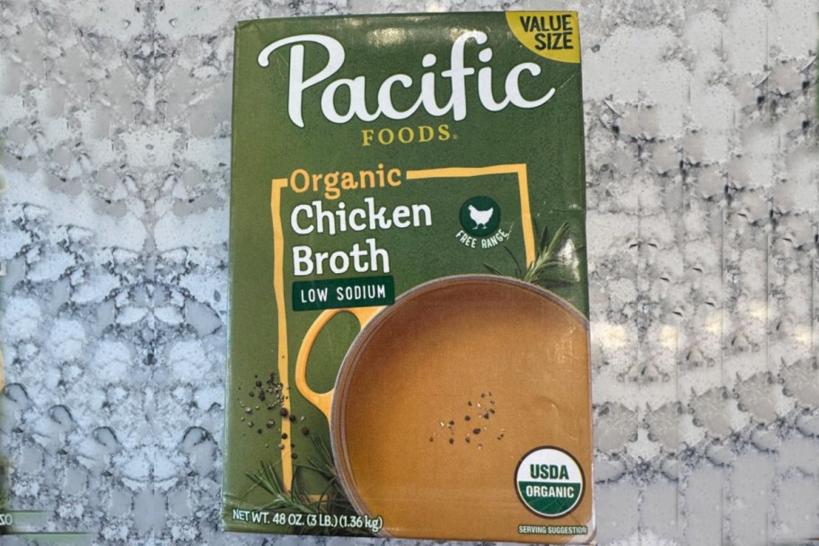 box of chicken broth