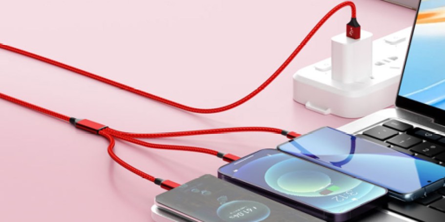 Charging Cable 2-Pack Just $5.39 on Amazon (Charge 3 Devices at Once)