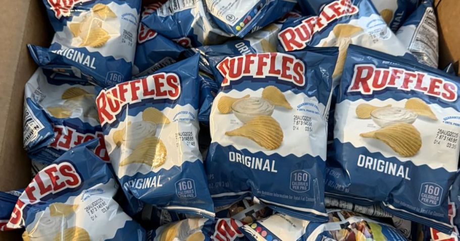 Ruffles Chips 40-Pack Only $13 Shipped on Amazon (Just 33¢ Per Bag)