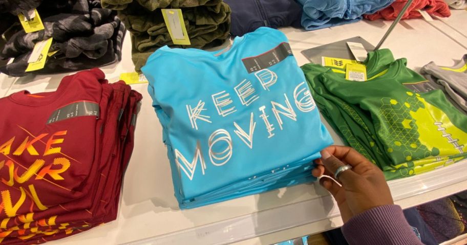 target kids activewear in store