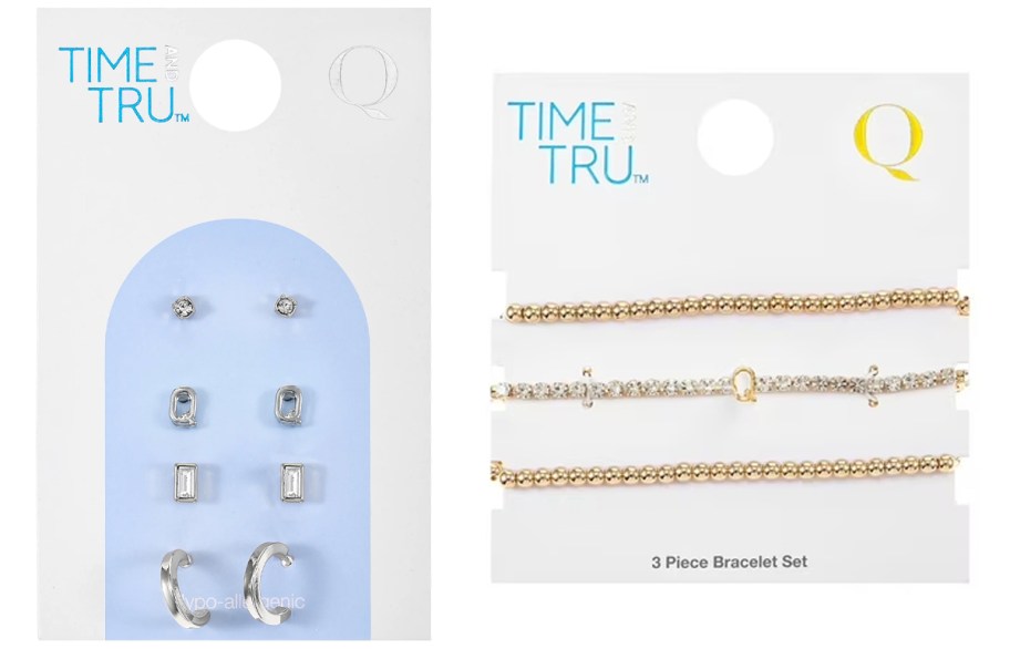 time and tru earrings and bracelets sets