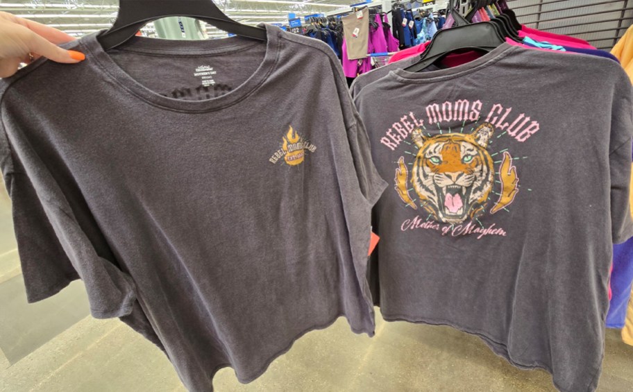 front and back rebel mom tee