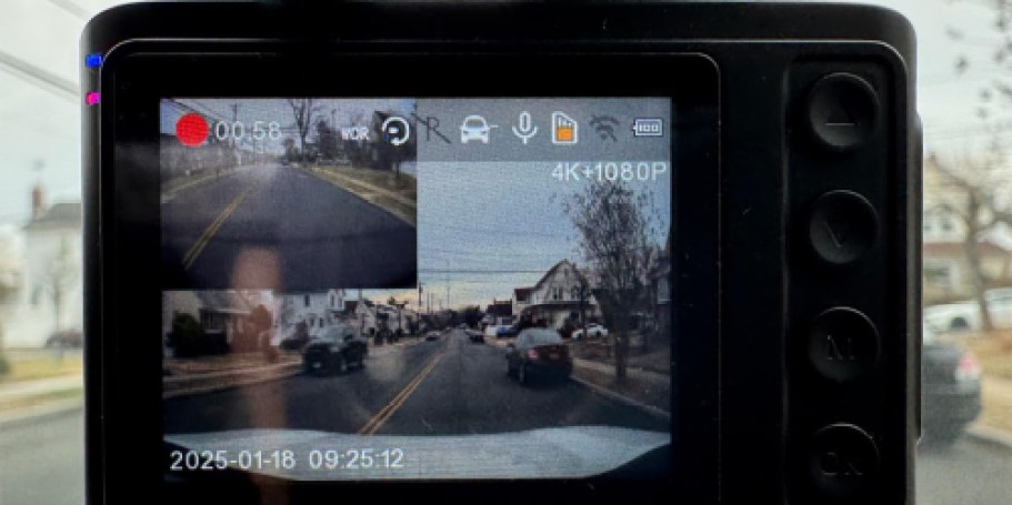 HD Front & Rear 4K Dash Cam w/ Accessories Only $35.99 Shipped on Amazon