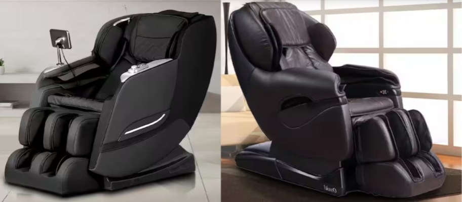 two large massage chairs