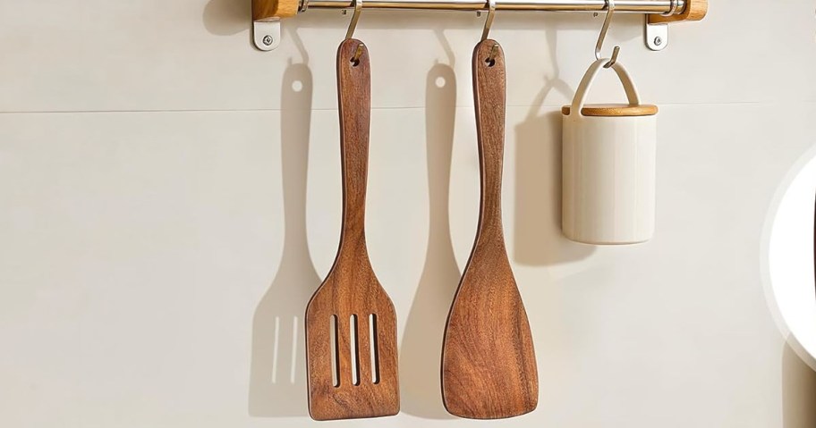 2-Piece Wooden Cooking Utensil Set