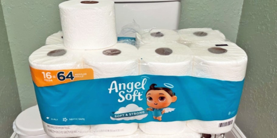 Angel Soft Toilet Paper 16-Count Mega Rolls Only $10 Shipped on Amazon
