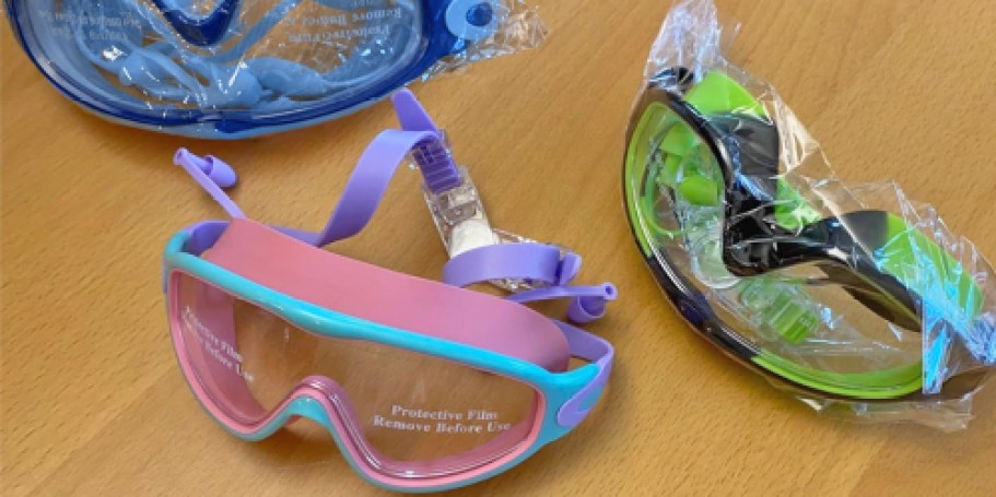 Kids Swim Goggles w/ Earplugs 3-Pack Only $11.99 on Amazon