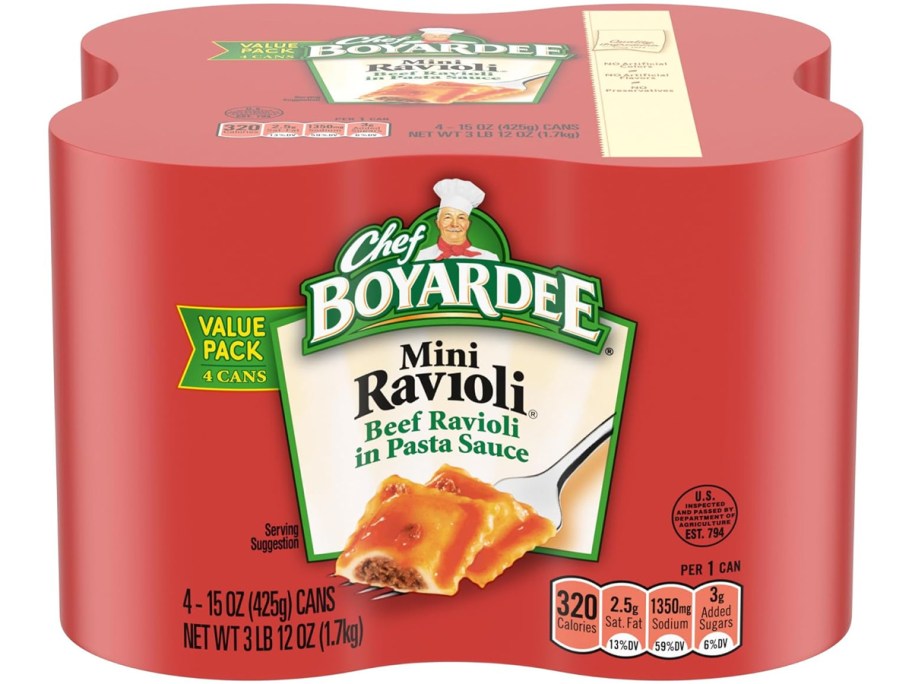 Chef Boyardee Mini Ravioli 4-pack