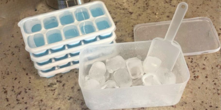 Ice Cube Tray w/ Lid, Bin, & Scoop Just $6.49 Shipped for Amazon Prime Members