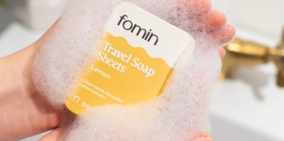 Fomin Travel Soap Sheets 3-Pack Only $8.39 Shipped – 300 Sheets Total!